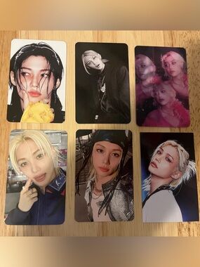 Set of six OFFICIAL Felix Of Stray Kids Photocards (Set # 3)